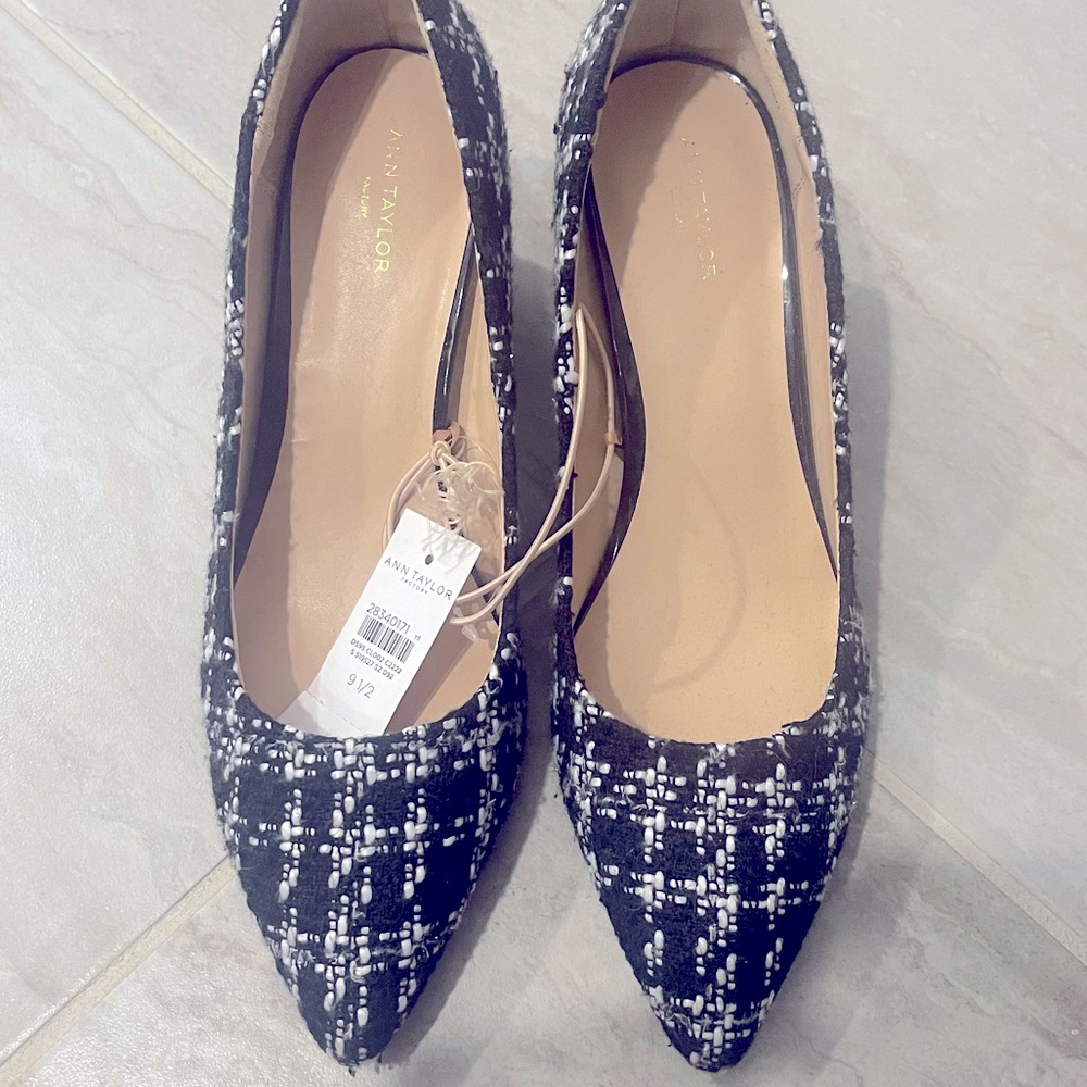 “Chanel” style block heels by Ann Taylor. New with Tags! NWT! Perfect condition!